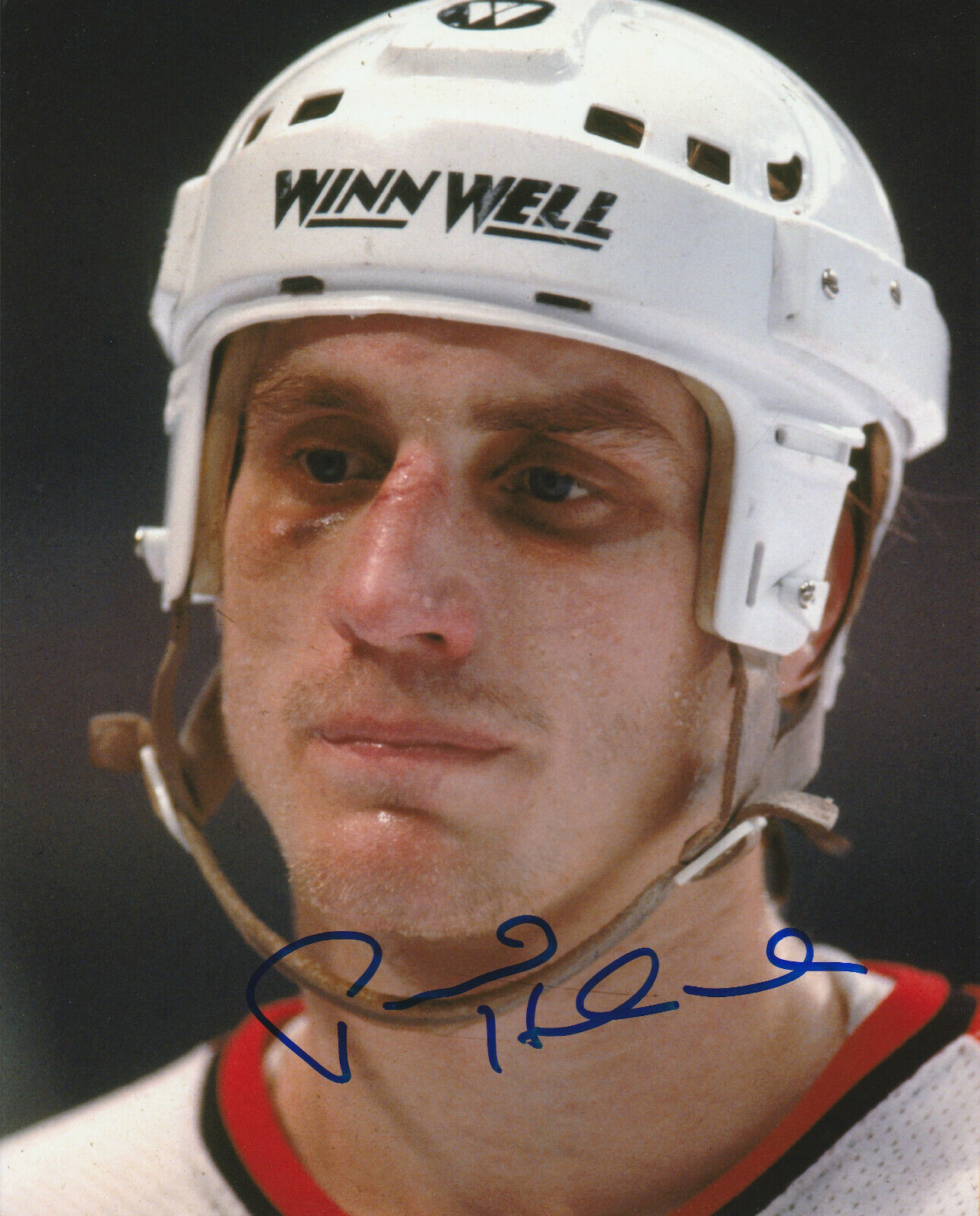 VINTAGE PAUL HOLMGREN SIGNED PHILADELPHIA FLYERS 8x10 Photo Poster painting #4 Autograph