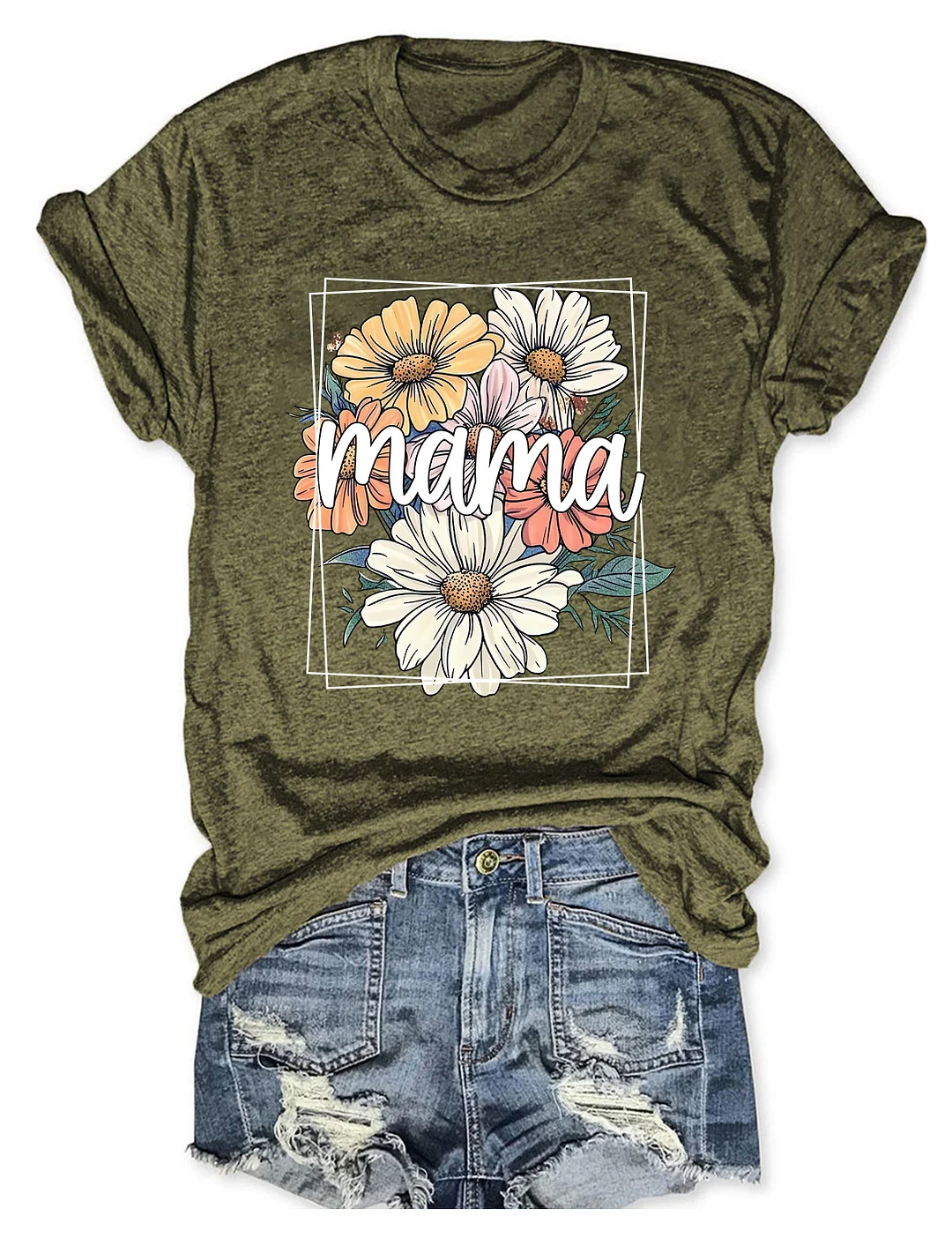  Floral Mama T-shirt