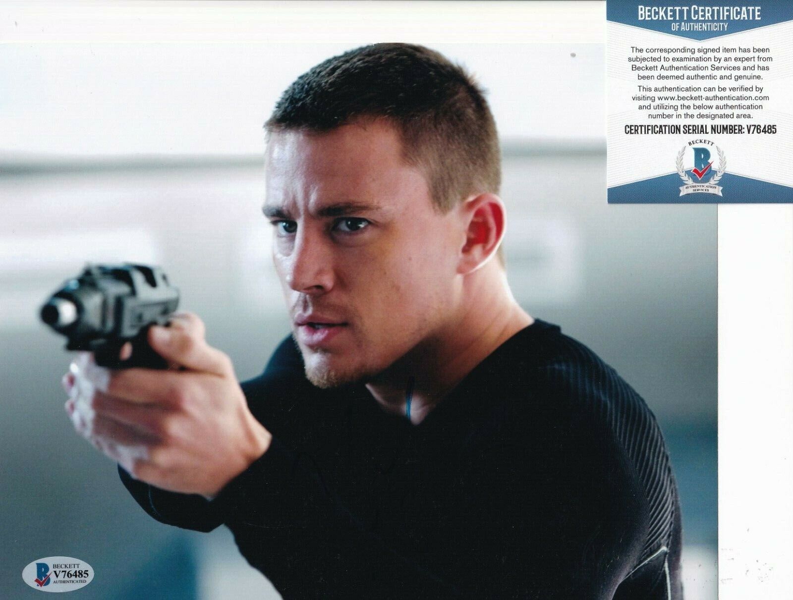 CHANNING TATUM signed (G.I JOE) Duke Movie 8X10 Photo Poster painting BECKETT BAS V76485