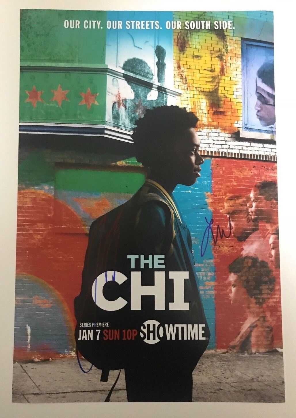 * THE CHI * signed autograph 12x18 Photo Poster painting poster * LENA WAITHE JACOB LATIMORE * 2