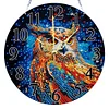 (US Local)Wood Special Shape Owl 5D Diamond Painting Clock Art Craft for Home Decor