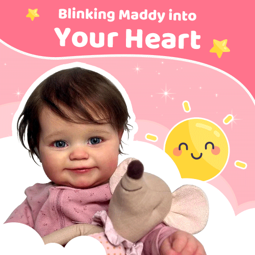 [Heartbeat & Coos] 20" Realistic Reborn Toddlers Doll Girl Qukan Handmade Huggable and Posable