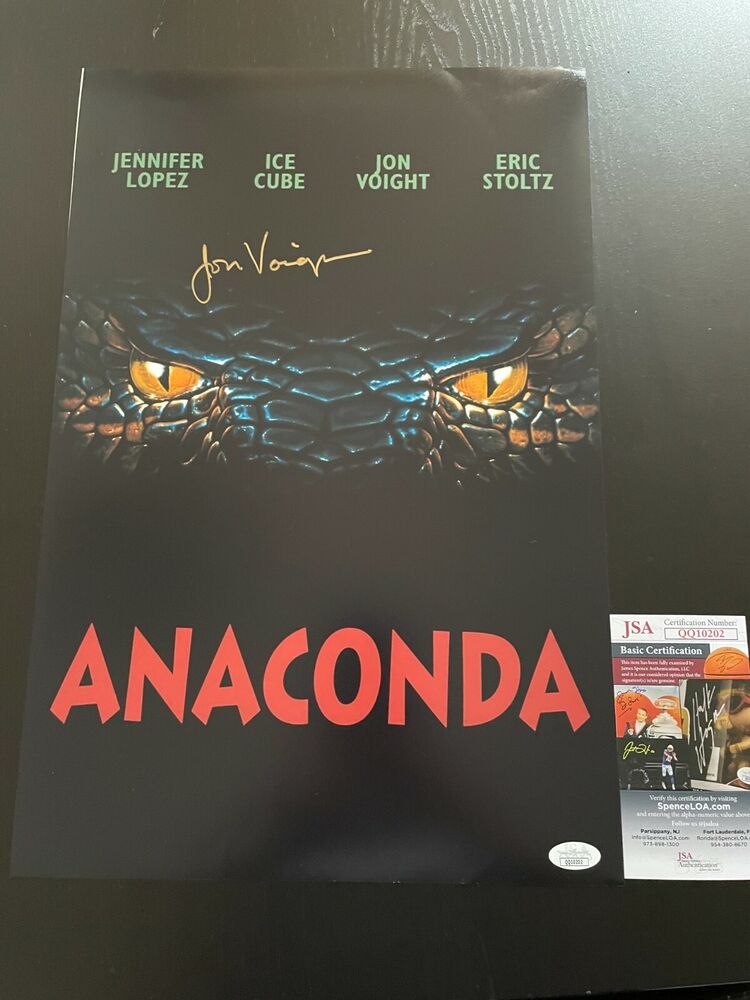 JON VOIGHT SIGNED 12X18 Photo Poster painting  AUTOGRAPHED ANACONDA  2