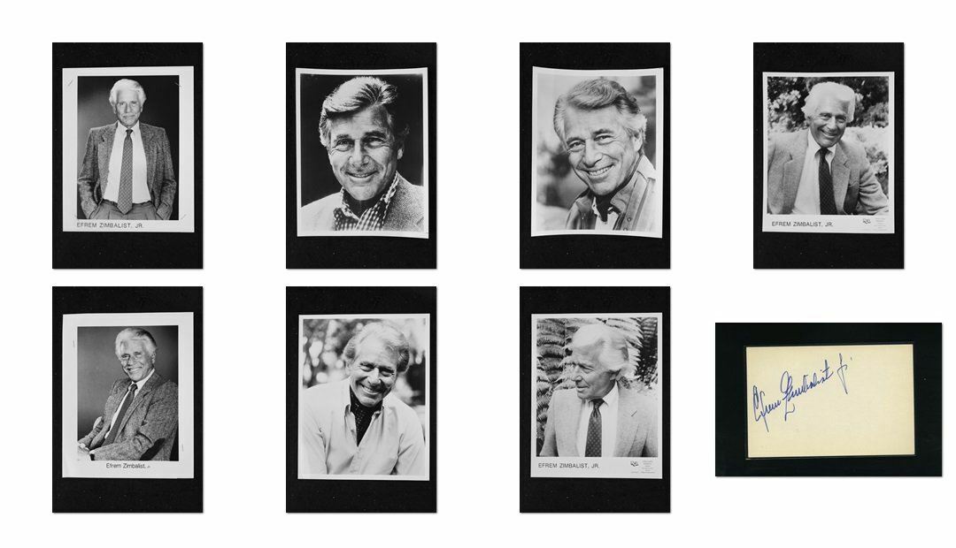 Efrem Zimbalist Jr. - Signed Autograph and Headshot Photo Poster painting set - The FBI