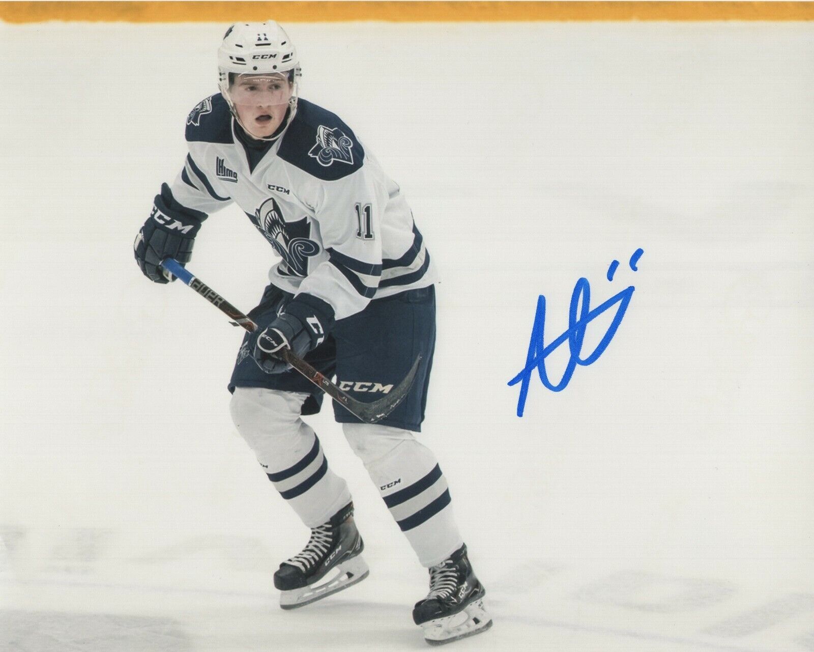 ALEXIS LAFRENIERE SIGNED AUTOGRAPH RIMOUSKI OCEANIC 8X10 Photo Poster painting PROOF NY RANGERS