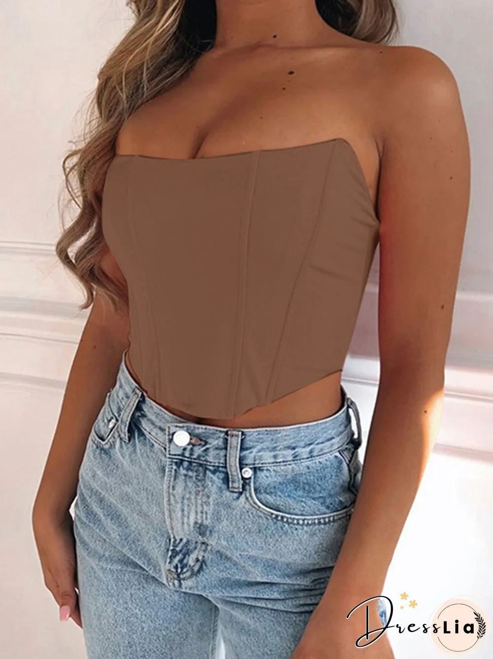 Corset Top Satin Top Y2K Tank Top Square Collar Crop Top Summer Sleeveless Backless Camis Club Sexy Outfits Streetwear Clothes