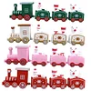 4 Pack Small Train Ornaments Christmas Train Ornaments Plastic Toys Kids Toys Train Mini Train Decorations Christmas Train Ornaments Car Models