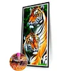 Diamond Painting - DIY Full Round Drill Tiger(85*45 CM)