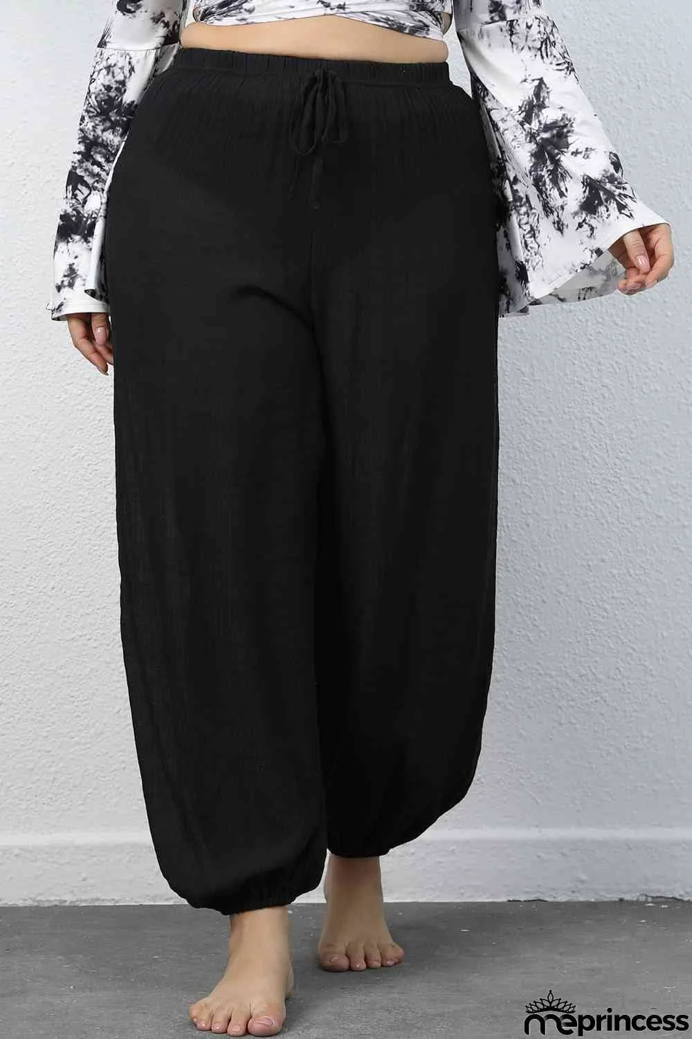 Plus Size Drawstring Jogger Pants