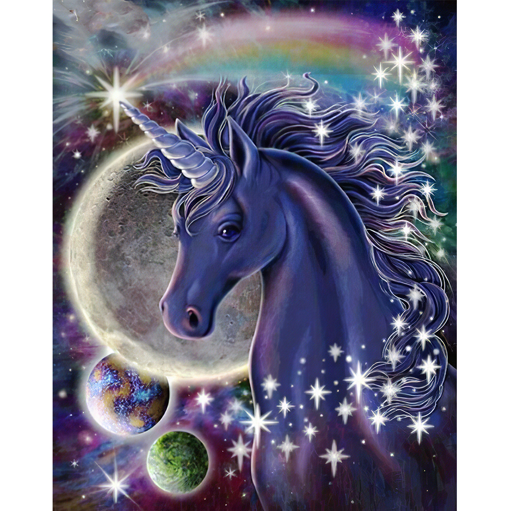 

30*40CM - Special Shaped Diamond Painting - Planet Licorn, 501 Original