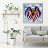 Diamond Painting-DIY Full Round Drill American Flag Eagle