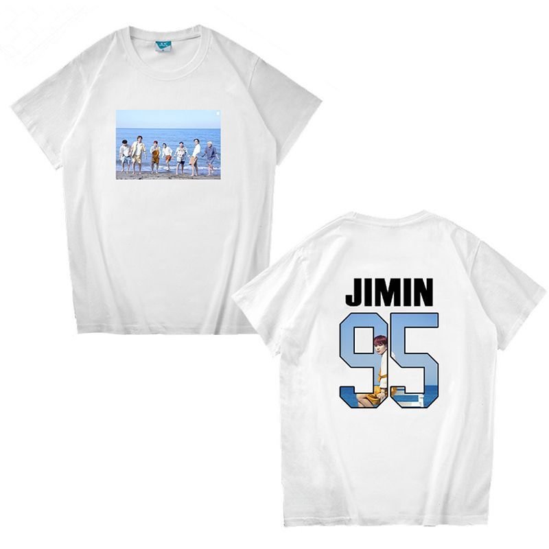 방탄소년단 Simple Print Loose T-shirt