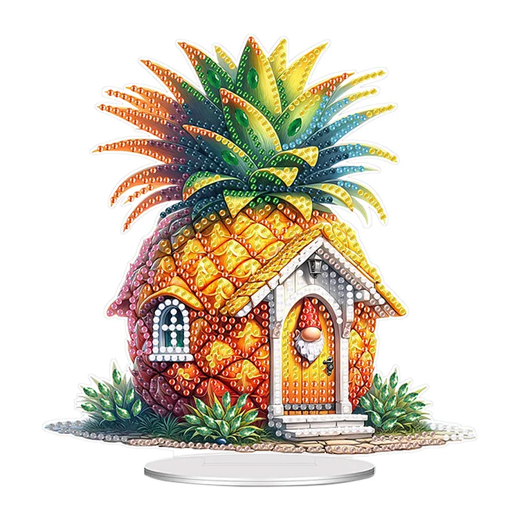 Acrylic Special Shaped Fruit Hut Diamond Painting Desktop Decorations for Adults