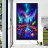 (40*70cm)Colorful Aurora Lights - Full Round Drill Diamond Painting