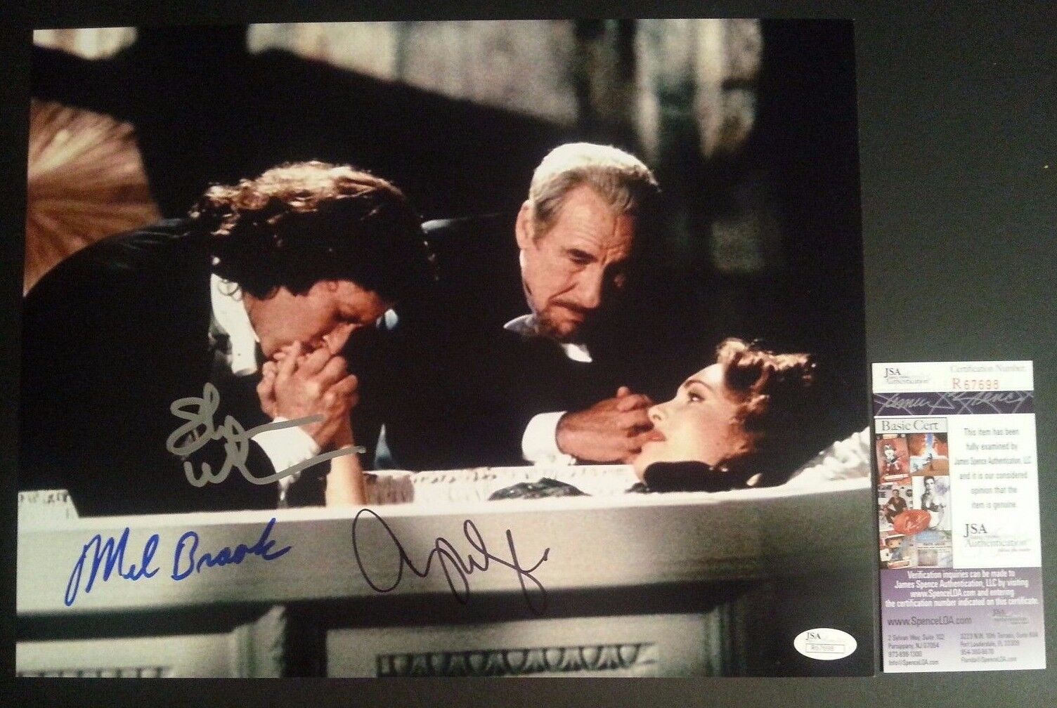 MEL BROOKS+2 Authentic Hand-Signed Dracula Dead & Loving it