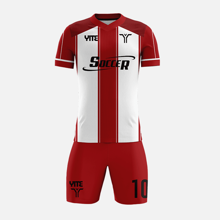 YITE | YTZQ165-White  And Red Soccer Uniforms