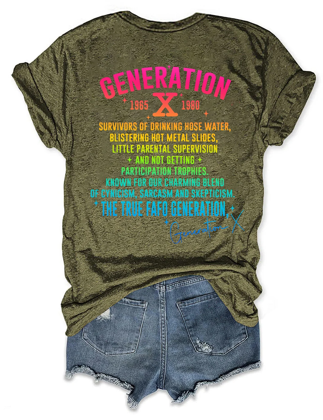 Generation X Raised on Hose Water & Neglect T-shirt