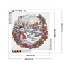 Diamond Painting -DIY Round Drill Snow Outside The House(40x40 CM)