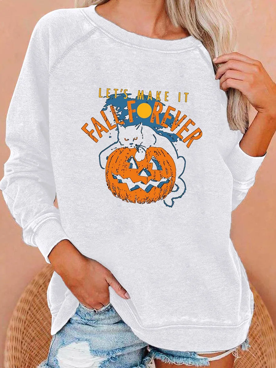Vintage Halloween Let Make It Fall Forever Sweatshirt