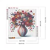 Diamond Painting-DIY Full Round Drill Beautiful Vase Bouquet(40x40cm)