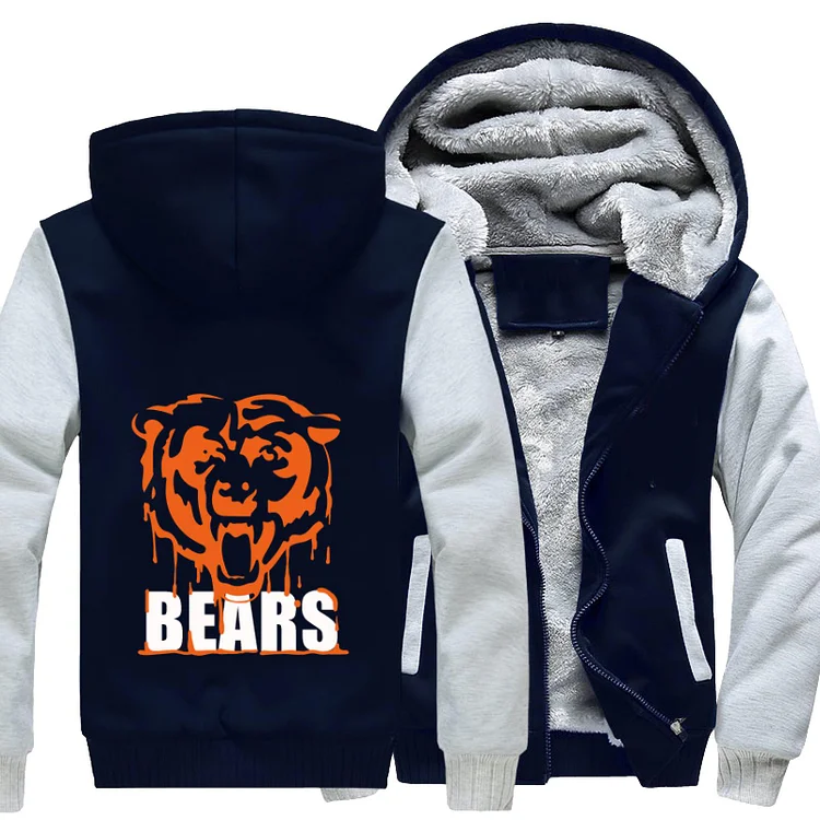 Cranky Chicago Bears, Football Fleece Jacket