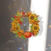 DIY Acrylic Special Shaped Diamond Painting Fall Wreath Ornament Hanging Kit