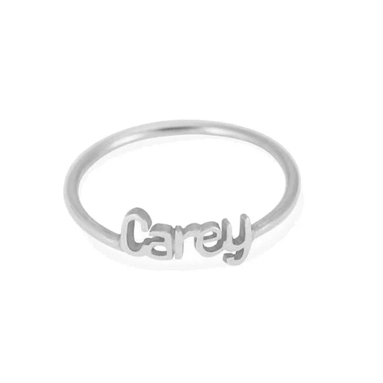 Personalized Name Ring Stackable Custom Rings Sterling Silver Mother Ring