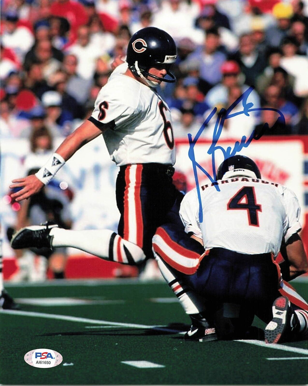 KEVIN BUTLER Signed 8x10 Photo Poster painting PSA/DNA Chicago Bears Autographed