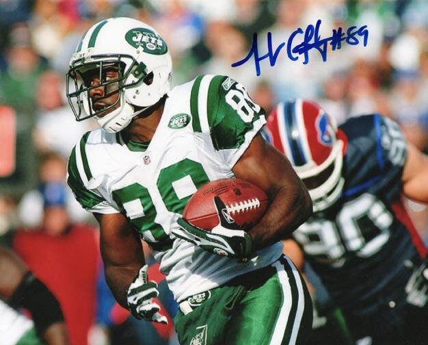 *JERRICHO COTCHERY*SIGNED*AUTOGRAPHED*Photo Poster painting*NEW YORK*JETS*NFL*FOOTBALL*COA*8x10