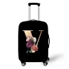 Stretch Printed Suitcase Cover Washable Luggage Protector Fits 18-32 Inch Luggage Letter pattern
