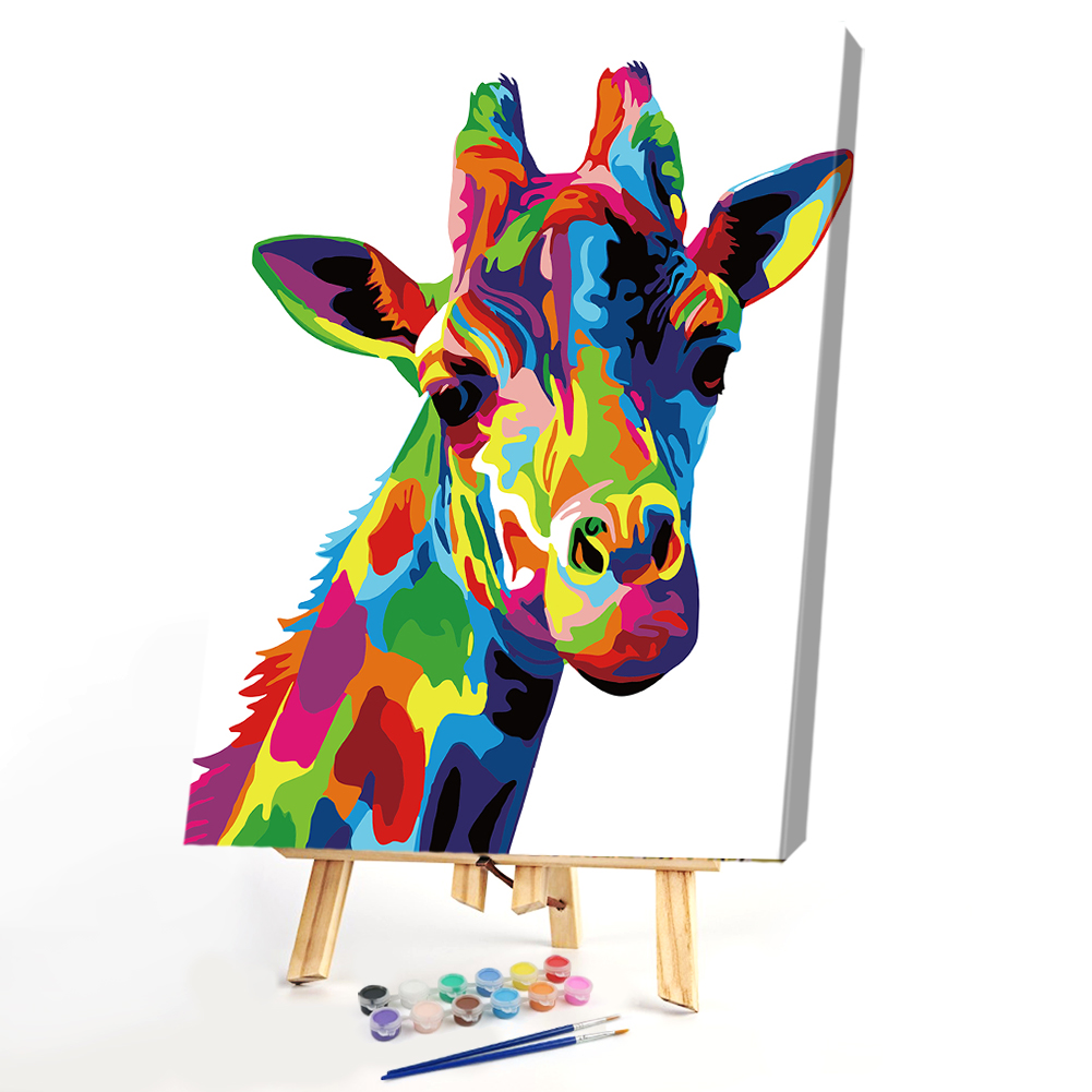 

40x50cm - Paint By Numbers Color Giraffe, 501 Original