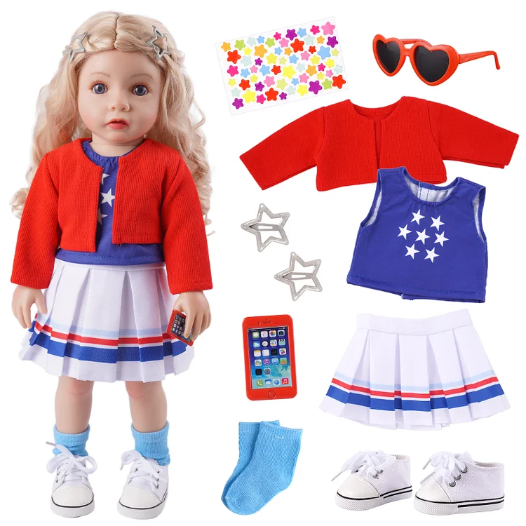 For 18 Inches Reborn Baby Doll Set 9-pcs Accessories