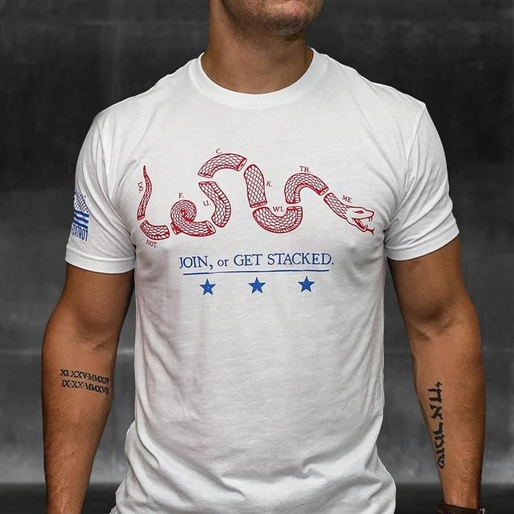 Men's printed casual T-shirt
