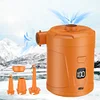 Electric Air Pump 4300Pa Mini Air Pump for Air Boat Swimming Ring (Orange)