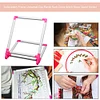(US Local)Embroidery Frame Universal Clip Plastic Rack Cross Stitch Hoop Stand Holder