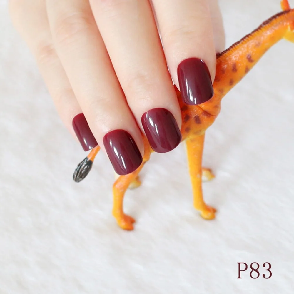 Pure Light Pink Artificial Nails Candy Short Full Cover Tips Easy DIY Acrylic False Nail Manicure Accessories Salon Product F28-Nail Inspo