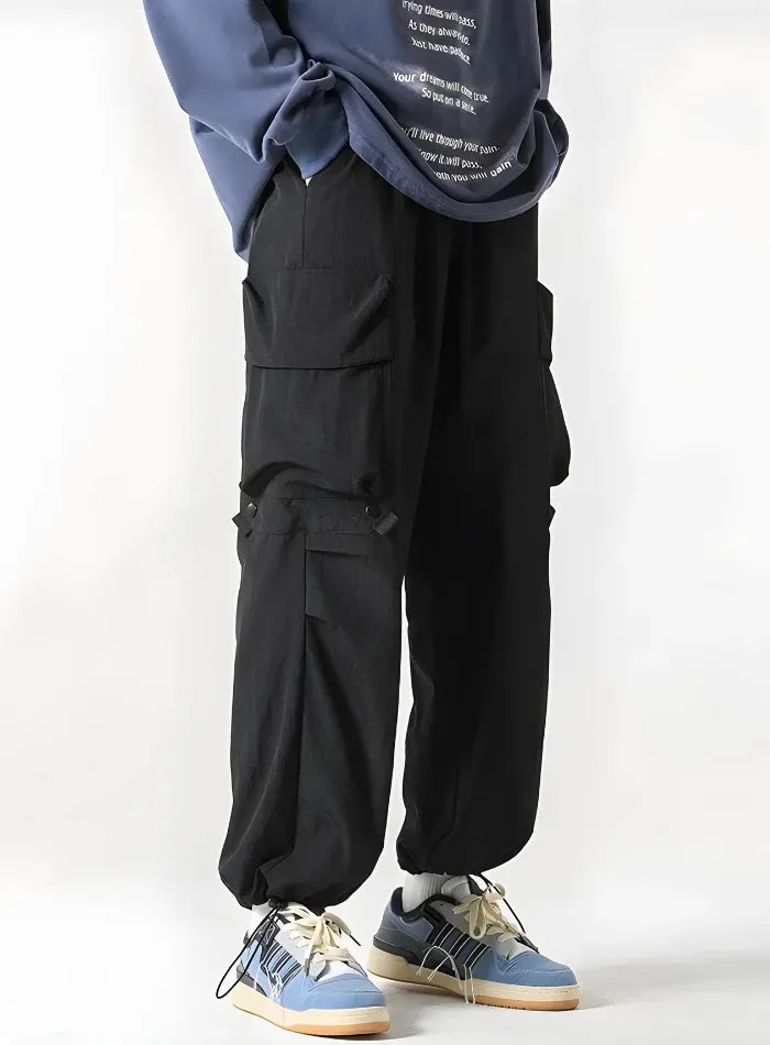 Brownm Parachute Pants