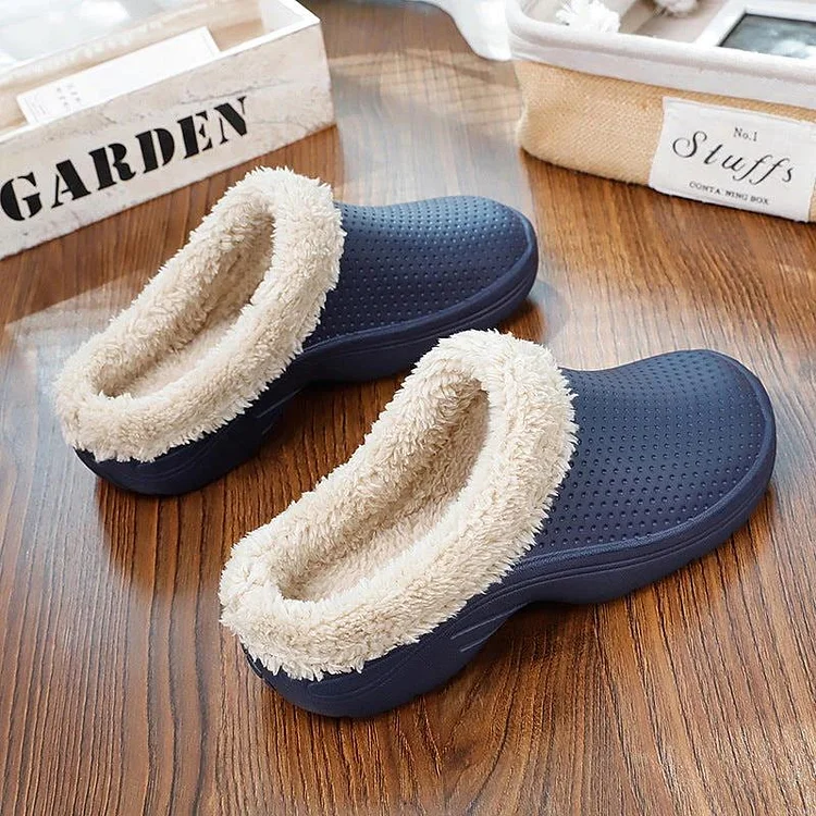 Cotton Slippers Winter Plush Thickened Thermal Shoes