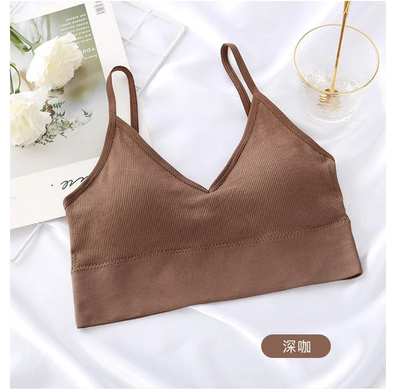 Women Tube Top Female Crop Top Push Up Bra Sport Active Bra Sexy Lingerie Fitness Seamless Underwear Brassiere Bandeau Top Tank