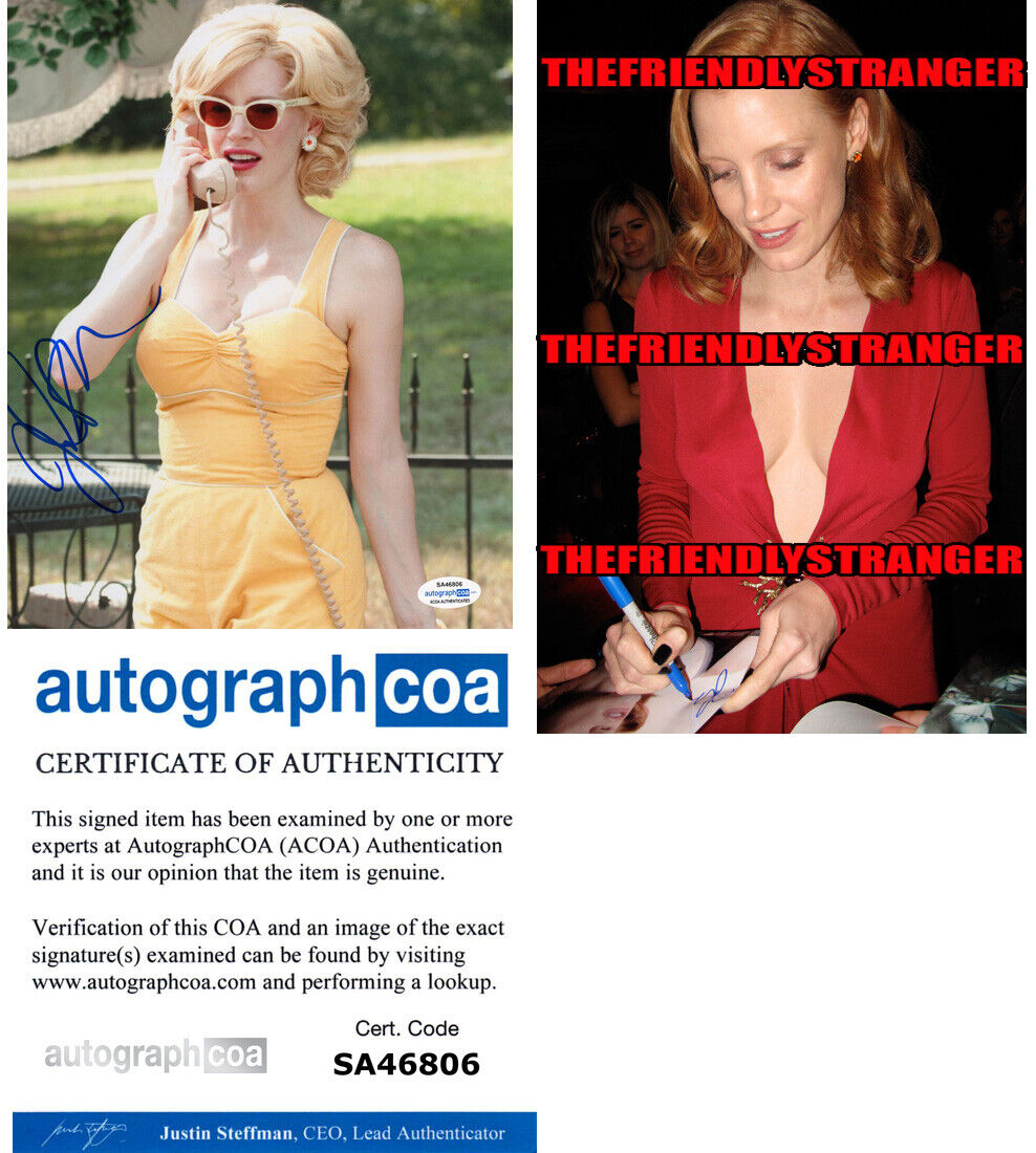 JESSICA CHASTAIN signed Autographed THE HELP