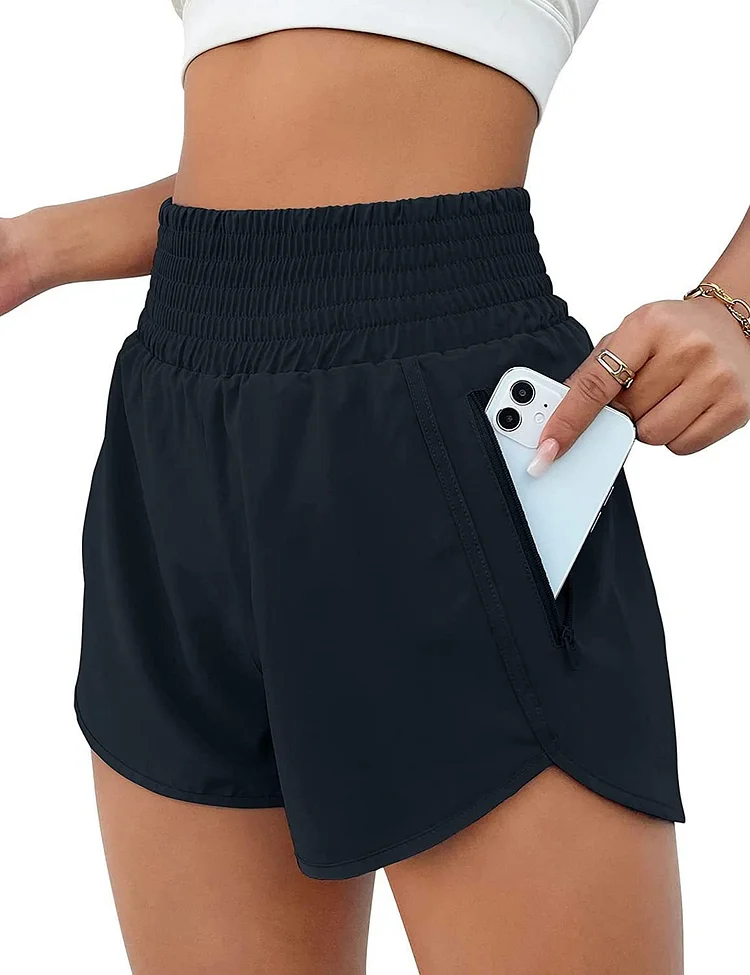 Women's Athletic Shorts High Waisted Running Shorts 
