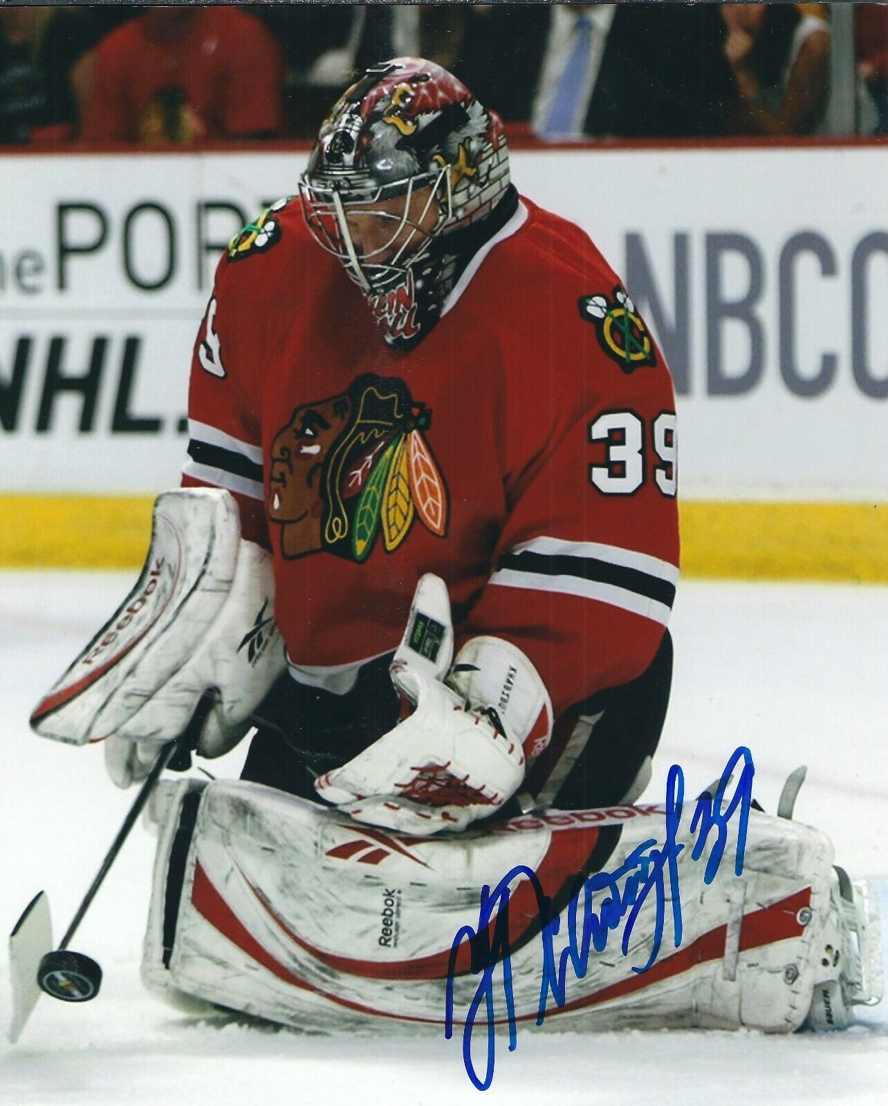 Autographed 8x10 NIKOLAI KHABIBULIN Chicago Blackhawks Photo Poster painting - w/COA