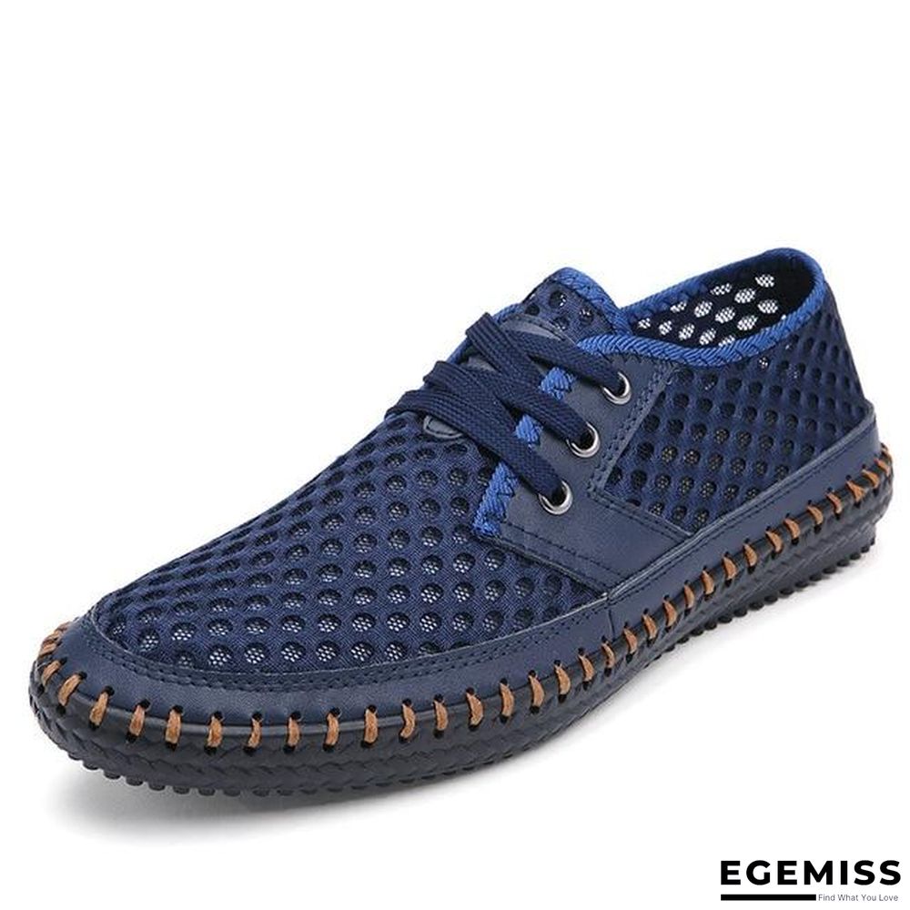 Men's Breathable Casual Flats Loafers Mesh Comfortable Soft Shoes | EGEMISS