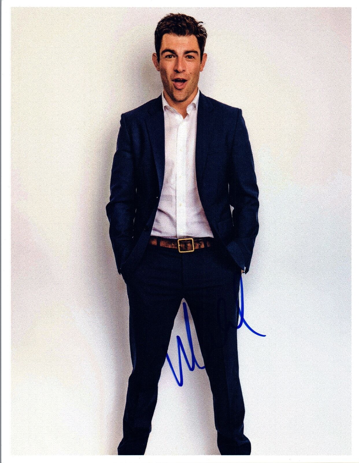 Max Greenfield Signed Autographed 8x10 Photo Poster painting New Girl Star COA VD