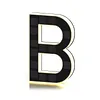 LED Illuminated Modern Address Sign Waterproof Personalized Solar Powered Address Number Dusk To Dawn Adhesive Or Screw Mount for Outside House Light Up Courtyard Hotel Bar