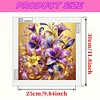 Bl&uuml;hende Blumen - speziell geformtes Diamantgem&auml;lde - 30*30cm