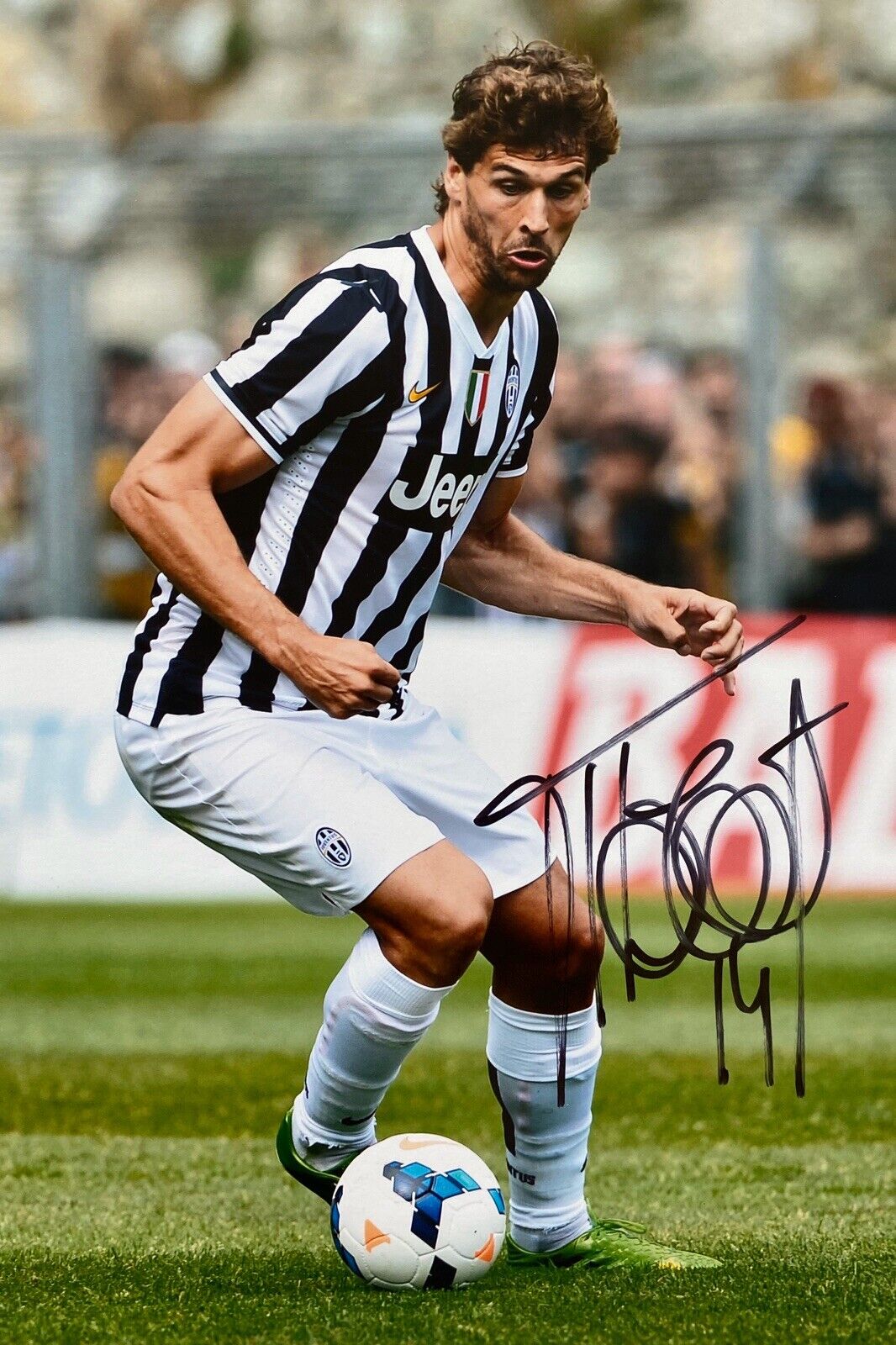 Fernando Llorente Genuine Hand Signed 12x8 Juventus Photo Poster painting, Tottenham, Proof