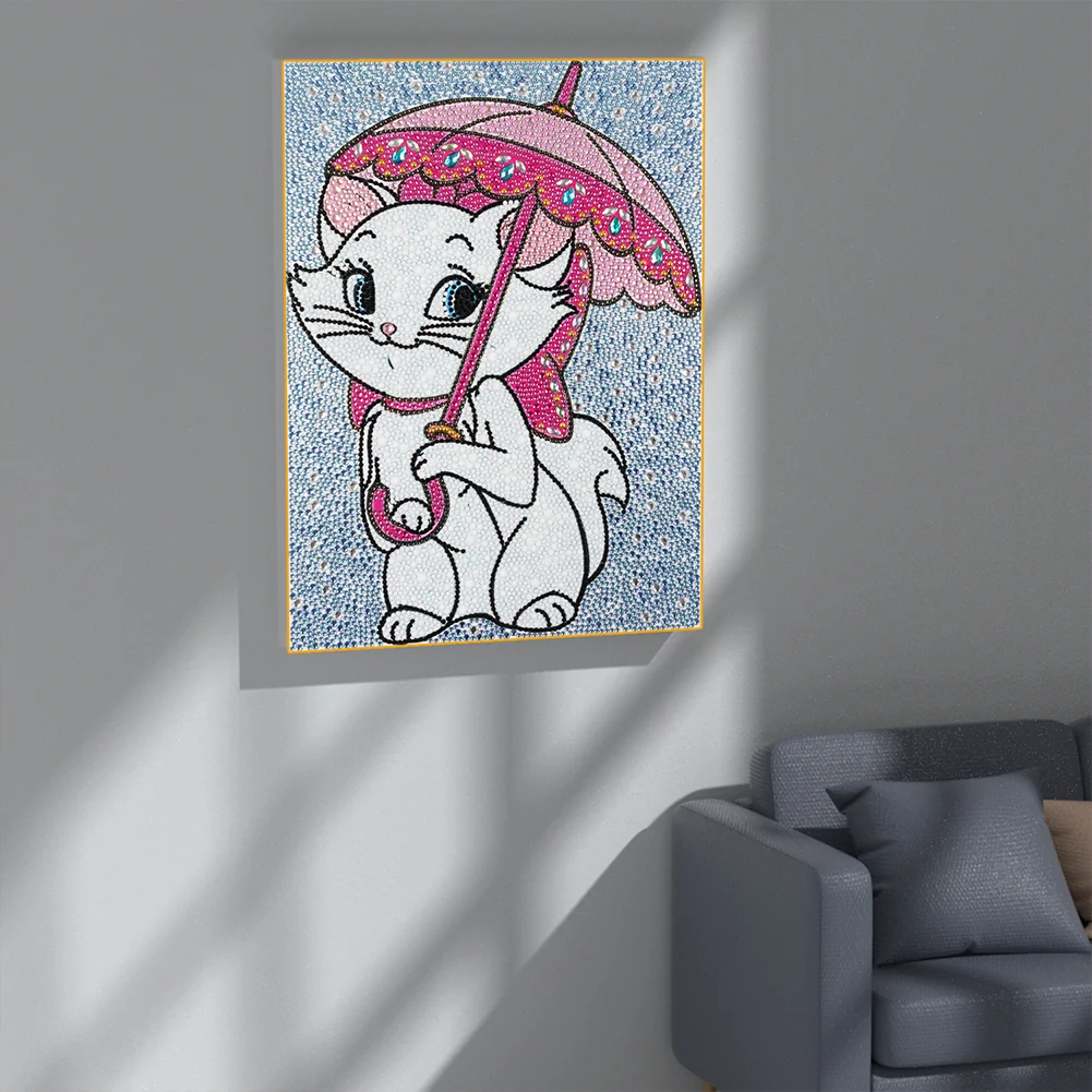 Diamond Painting - Full Crystal Rhinestone - Marie Cat(30*40cm)
