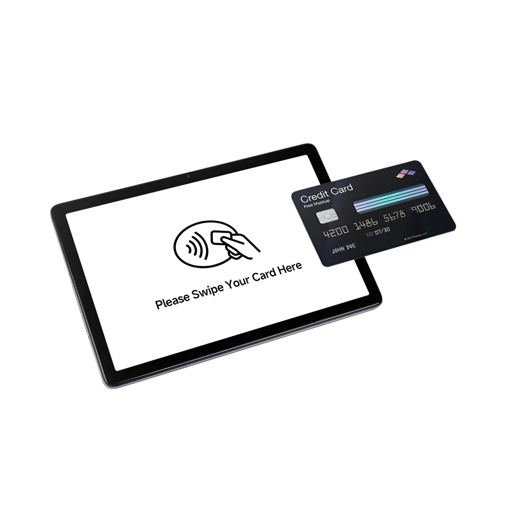 10 inch rfid tablet android contactless tap to pay touch screen pos tablet frontal nfc reader kiosk