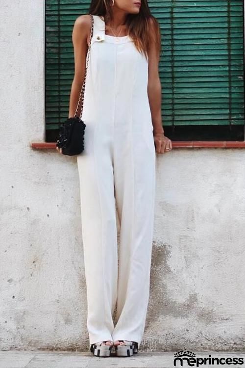 Sleeveless Wide Leg Jumpsuit